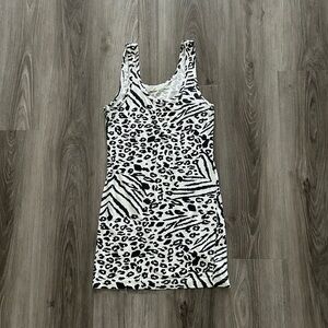 Y2K Forever 21 Zebra and Leopard Print Tank Top